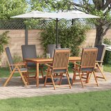  Vrtna stolica 6 pcs Smeđa i siva 57 x 71,5 x 104 cm | shoptok.hr