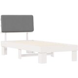  Krevetni okvir s tapiciranim uzglavljem Svijetlo siva | shoptok.hr