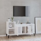 TV omarica visok sijaj bela 100x35x55 cm inženirski les, (20734729) | Shoptok.si