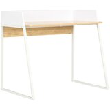 Furnova Pisalna miza bela in barva hrasta 90x60x88 cm, (21925195) Cene