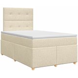  Boxspring krevet s madracem Krem 120 x 190 cm Tkanina | shoptok.hr
