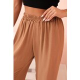 Kesi Włoski Wide-leg pants dark camel | ePonuda.com