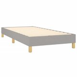 Krevet s oprugama i madracem svjetlosivi 100x200 cm od tkanine | Eponuda.com
