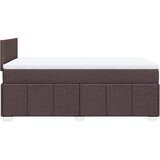  Krevet box spring s madracem tamnosmeđi 120 x 190 cm od tkanine | shoptok.hr