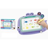 Magic Toys vijolična magnetna risalna tabla v obliki kita s štampiljkami | Shoptok.si