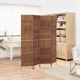 pregrada s 4 panela smeđa 163 x 180 cm od vodenog zumbula