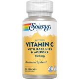 Solaray Vitamin C 500 mg s šipkom in acerolo - puferiran - 100 kaps. | Shoptok.si