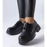 Gemre Black embossed Travers shoes Cene