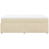  Krevet s oprugama i madracem krem 160x200 cm od tkanine | shoptok.hr