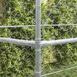  Kućica za pse s pohranom 3 pcs Srebrno 6 x 2 x 2 m Čelik | shoptok.hr