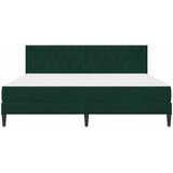  Okvir kreveta s madracem Tamnozelena 200 x 200 cm Baršun | shoptok.hr