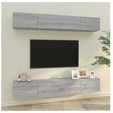  Stenske TV omarice 4 kosi siva sonoma 100x30x30 cm | Shoptok.si