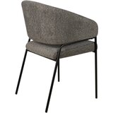Hom`in naslanjač, les, kovina, tekstil siva | Shoptok.si