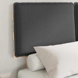  Krevetni okvir s tapiciranim uzglavljem Tamno siva 120 x 200 cm | shoptok.hr