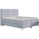 CARRYHOME POSTELJA Z VZMETNICO 160 cm x 200 cm , tekstil svetlo siva | Shoptok.si