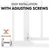 Hauck zaštitna ograda Clear Step 2 (75 - 80 cm) Bijela | shoptok.hr
