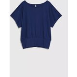 Moodo Women's blouse with tapered waist - blue Cene