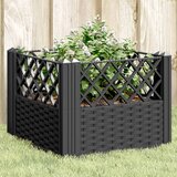  Vrtna sadilica s klinovima siva 43,5x43,5x43,5 cm PP | shoptok.hr