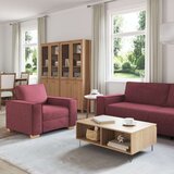  3-delna sedežna garnitura s blazinami v vinorjudi tkanini, (22054490) | Shoptok.si