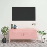 vidaXL TV ormarić ružičasti 105 x 35 x 50 cm čelični Cijene