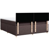  Krevet s oprugama i madracem tamnosmeđi 180x200 cm tkanina | shoptok.hr