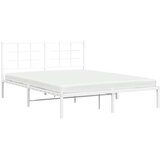  Metalni okvir za krevet s uzglavljem bijeli 150x200 cm | Eponuda.com