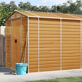 vidaXL Vrtno spremište svjetlosmeđe 191 x 640 x 198 cm pocinčani čelik | shoptok.hr