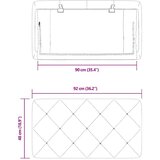  Jastuk za uzglavlje plavi 90 cm baršunasti | shoptok.hr