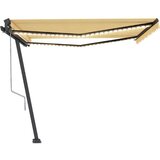  Automatska tenda sa senzorom LED 400x350 cm žuto-bijela | shoptok.hr