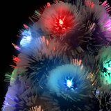 vidaXL Umjetno božićno drvce LED bijelo-plavo 150 cm optička vlakna | shoptok.hr