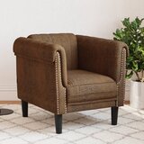 The Living Store Fotelj rjavo umetno semiš usnje - Fotelj, (21836220) | Shoptok.si