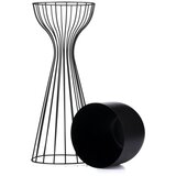 Metalna saksija LOFT 56x20 cm crna | Eponuda.com