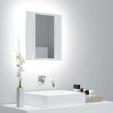 vidaXL LED kupaonski ormarić s ogledalom bijeli 40 x 12 x 45 cm Cijene