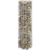 vidaXL Okrogla visoka greda gabion pocinkano jeklo Ø30x100 cm Cene