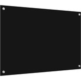 vidaXL Zaščita za kuhinjo Črna 90 x 60 x 0.8 cm kaljeno steklo | Shoptok.si