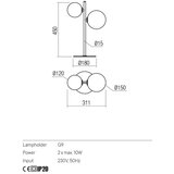  Redo 01-2784 - Stona lampa ROY 2xG9/10W/230V | Eponuda.com