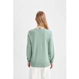 Defacto Relax Fit Crew Neck Cashmere Textured Extra Soft Sweater | Shoptok.si