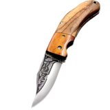 IZMAEL Zunanji zložljivi nož - 20,5 / 12cm / Rjava | Shoptok.si