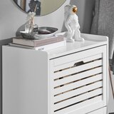 SoBuy omara za čevlje na hodniku v beli barvi v kmečkem slogu, (20814889) | Shoptok.si