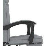  Uredski naslonjač od tkanine svjetlosivi | shoptok.hr