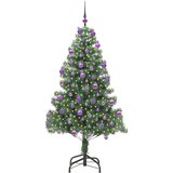 vidaXL Božično drevo med 300 LED z stojalom Zelena 210 cm PVC | Shoptok.si