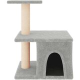  Penjalica za mačke sa stupovima za grebanje svjetlosiva 48 cm | shoptok.hr
