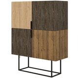 Marckeric Smeđi/u prirodnoj boji ormarić u dekoru hrasta 100x130 cm Titan – | shoptok.hr