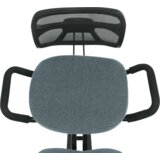 Kondela Ergonomski klečalnik, siva/črna, RUFUS | Shoptok.si