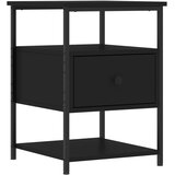  Noćni ormarići 2 kom crni 40 x 42 x 56 cm od konstruiranog drva | Eponuda.ba