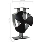  Ventilator za peć na toplinski pogon s 3 lopatice crni | Eponuda.com