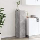 vidaXL Ormarić za lijekove boja betona 30x41x118 cm konstruirano drvo | shoptok.hr