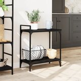  Kuhinjska kolica crna 60,5 x 31 x 72,5 cm od konstruiranog drva | shoptok.hr