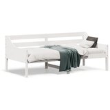 vidaXL Dnevna postelja bela 90x190 cm trdna borovina | Shoptok.si
