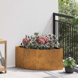 vidaXL Kutni Sadič Rđa 60 x 60 x 35 cm Otporni čelik | shoptok.hr